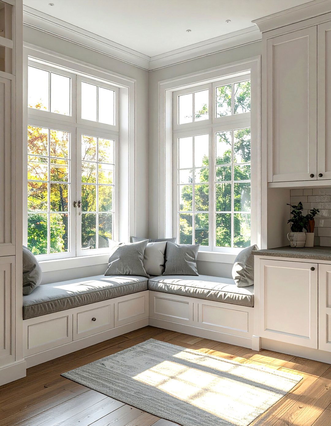 Window Seat Nook - 30 kitchen workstation ideas