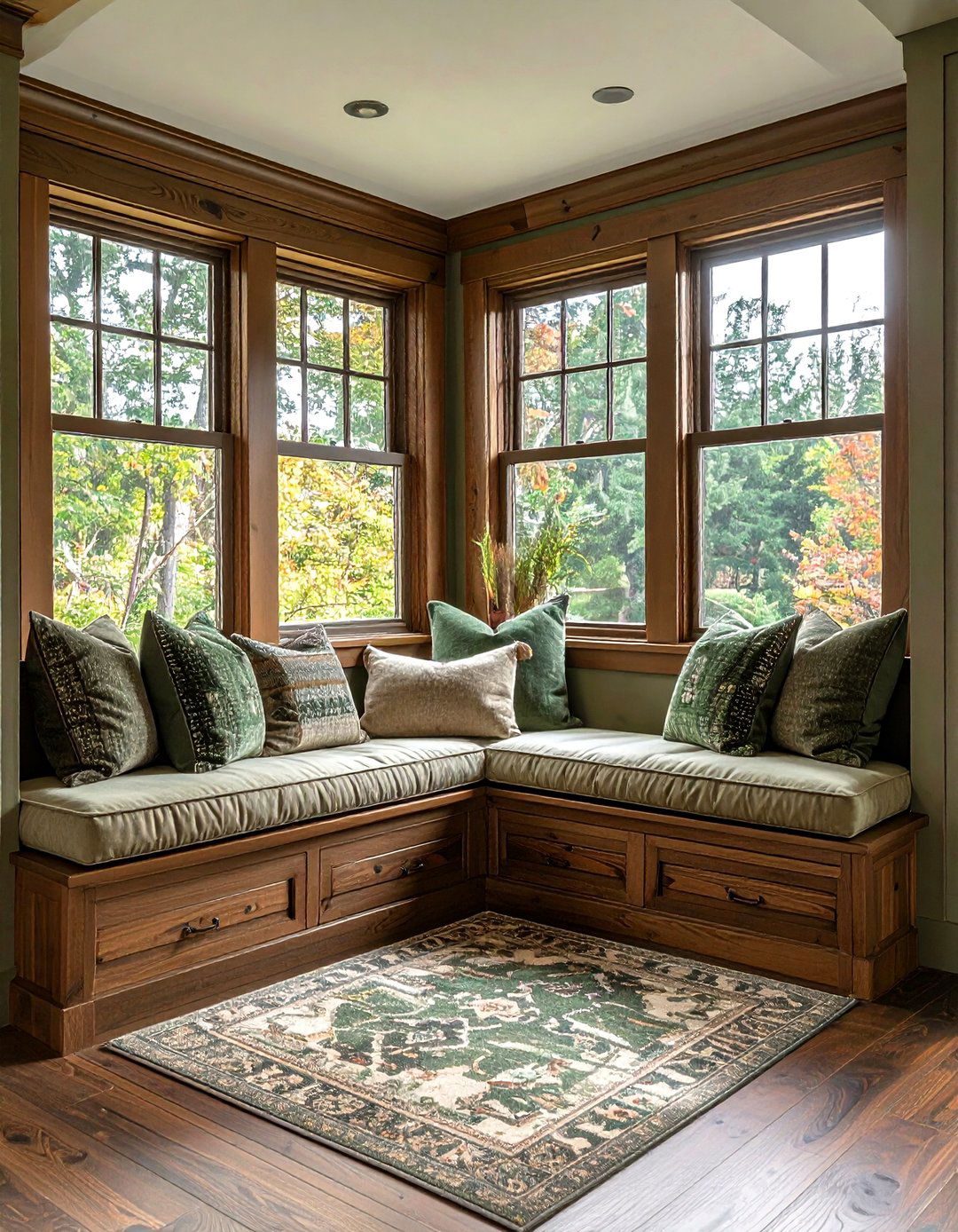 Window Seat Nook - 30 craftsman home decor ideas