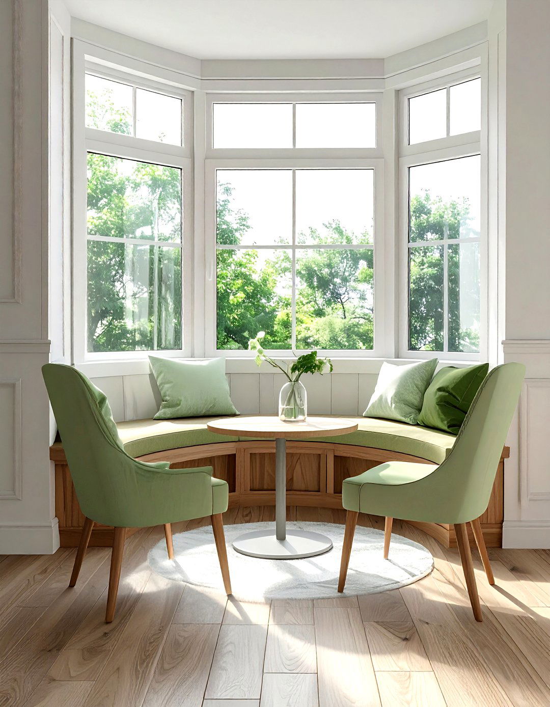 Window Seat Nook - 30 dining room seating arrangements ideas
