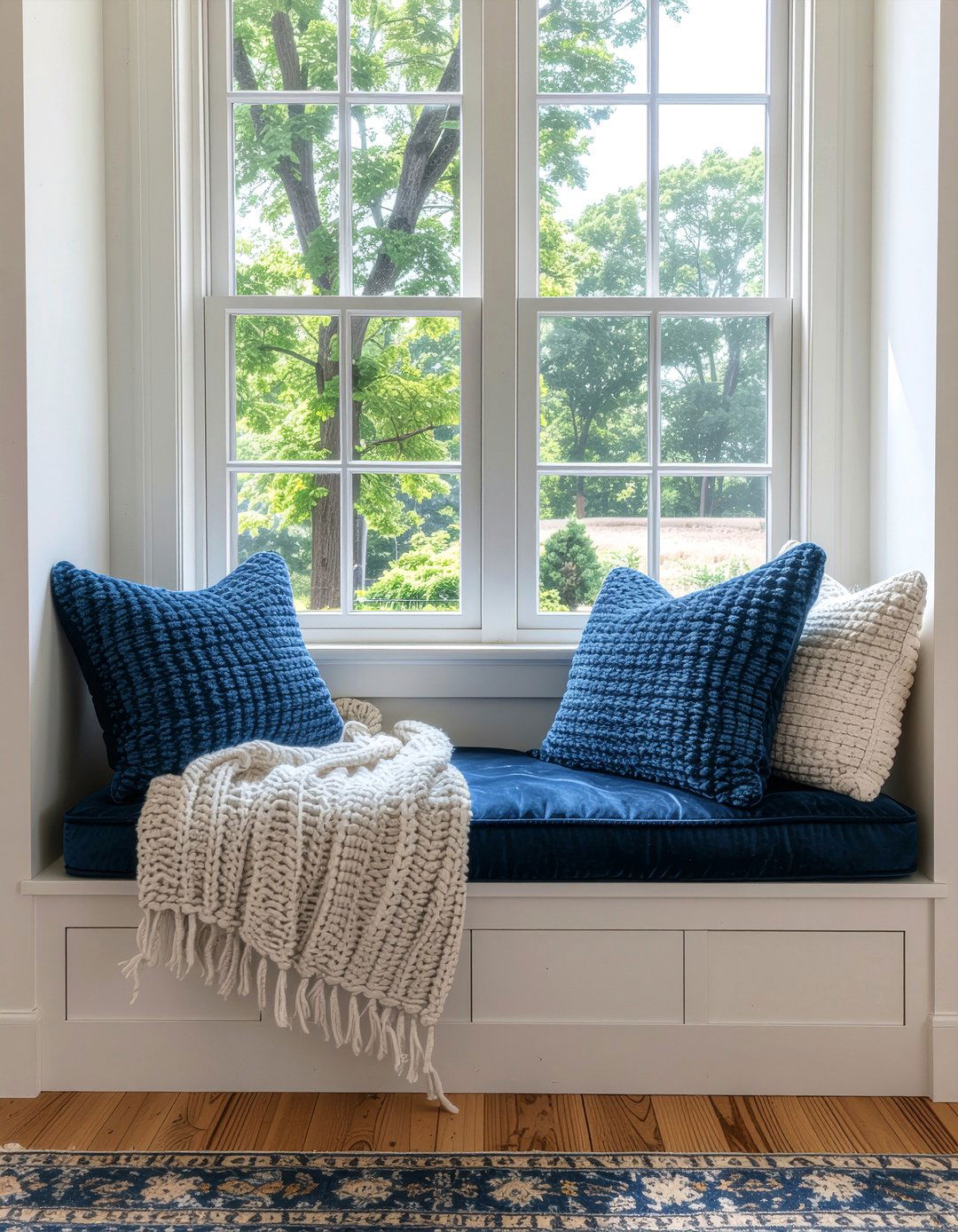 Window Seat Reading Nook - 30 narrow living room ideas