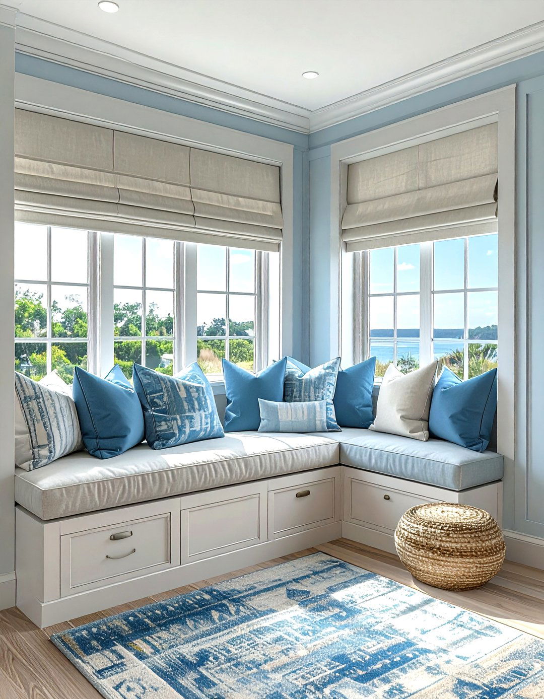 Window Seat Storage - 30 living room space saving ideas