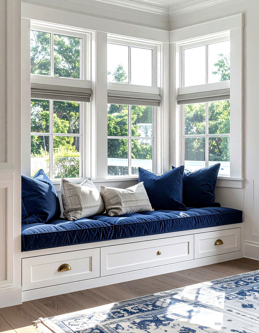 Window Seat Storage - 30 living room storage solutions