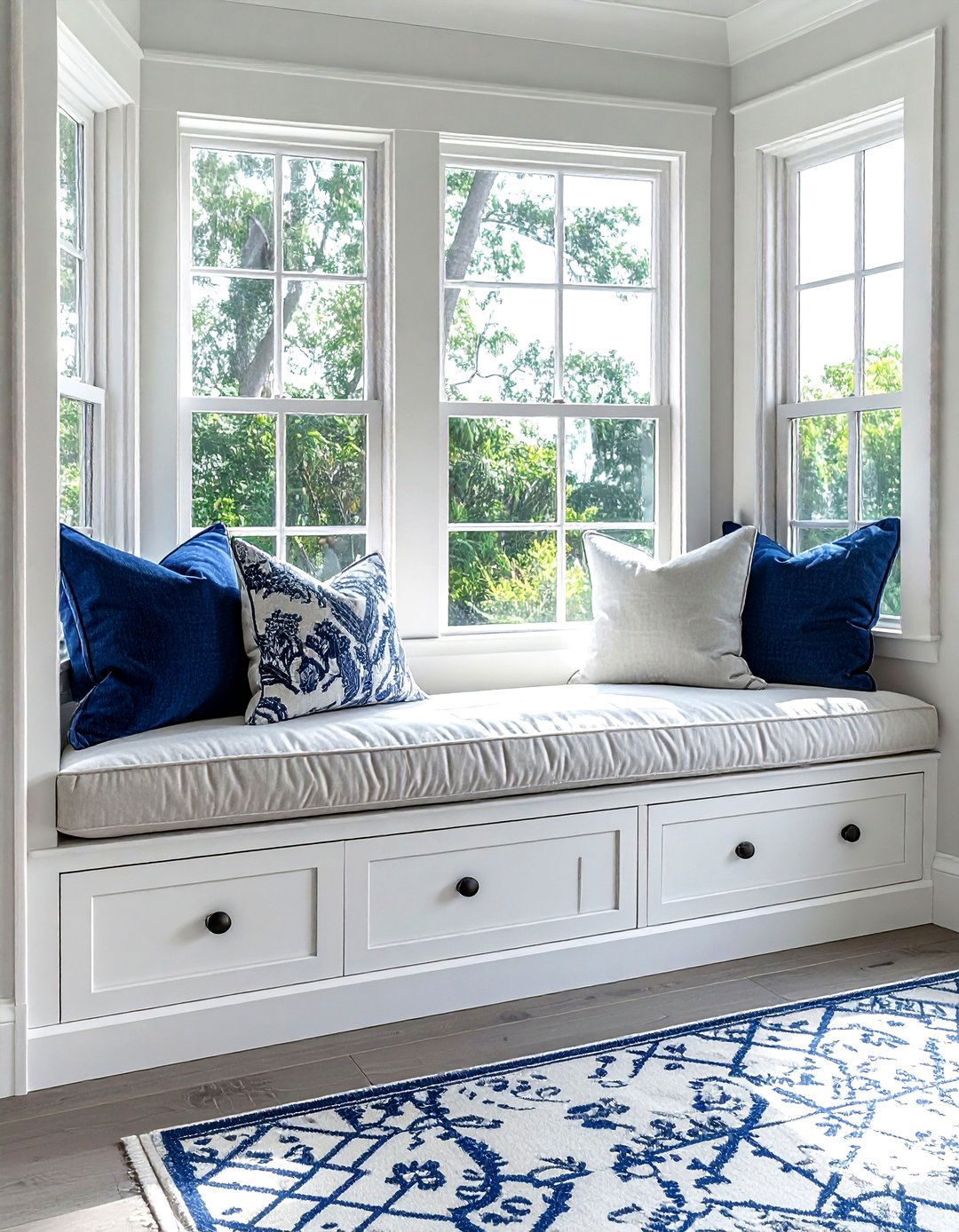 Window Seat With Drawers - 30 dining room under bed storage ideas