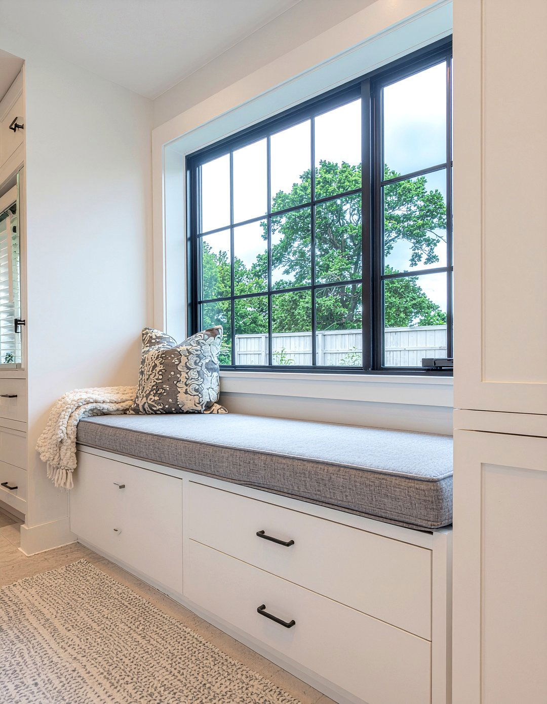 Window Seat With Storage - 30 bathroom custom built ideas