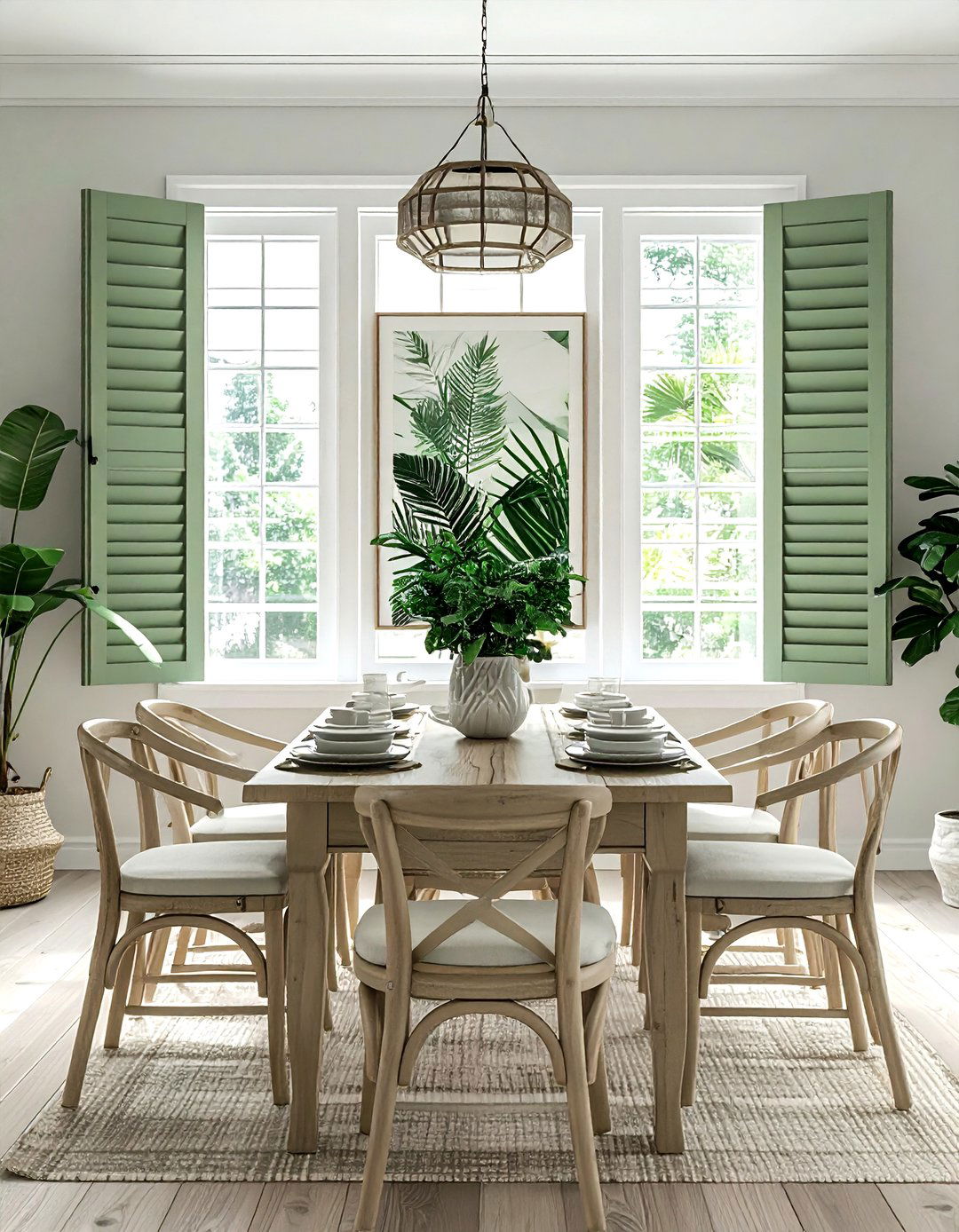 Window Shutter Wall Decor - 30 upcycled decor ideas