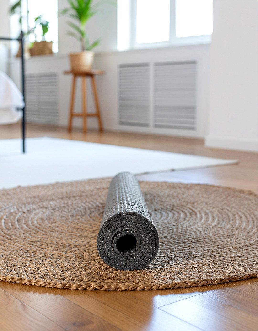 Window Side Yoga Nook - 30 yoga bedroom ideas