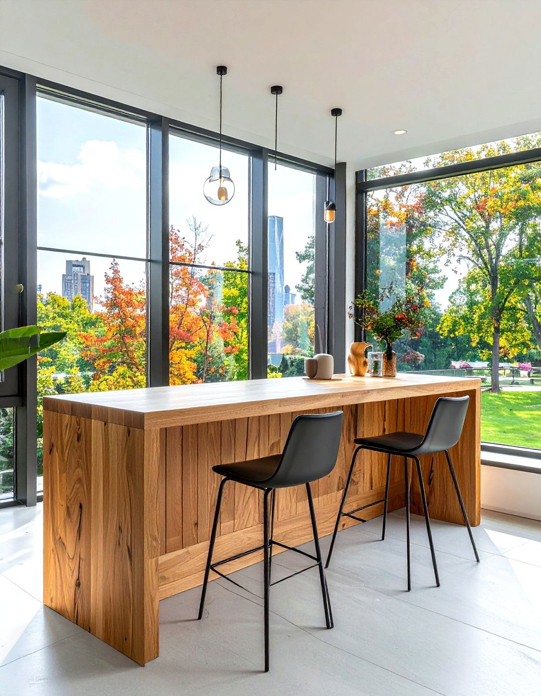 Window Sill Dining Bar - 30 small space dining ideas