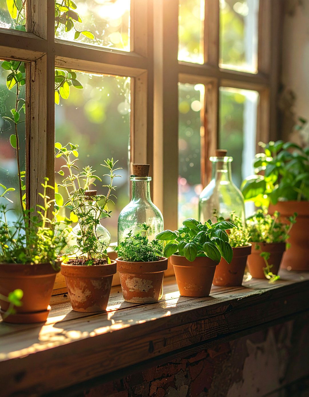Window Sill Garden - 30 thrift store decor ideas