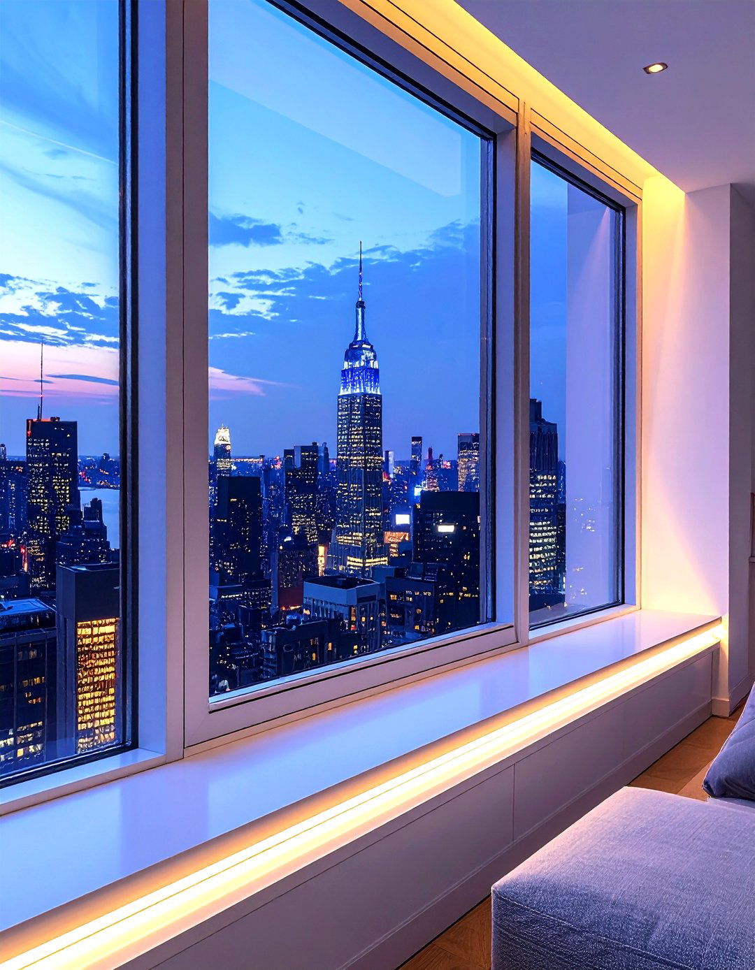 Window Sill Led Strip - 30 living room accent lighting ideas