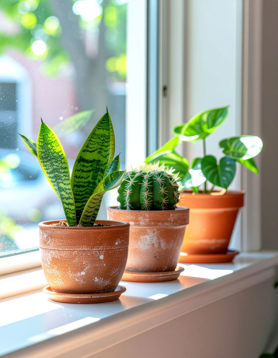 Window Sill Plant - 30 living room vignette ideas