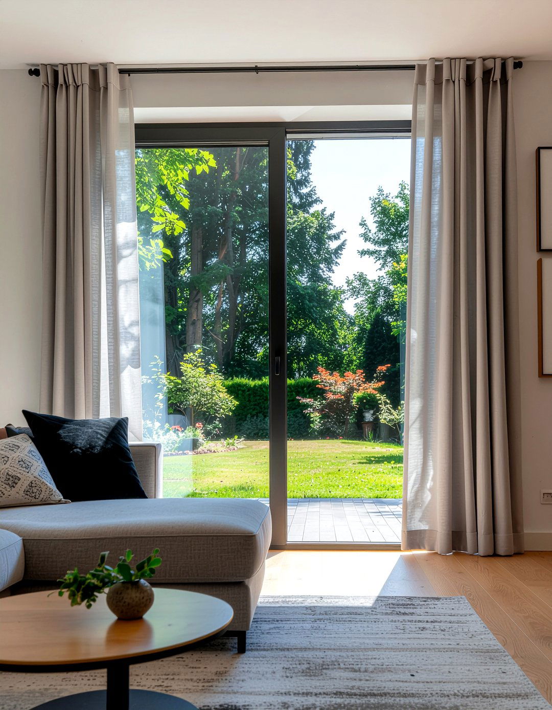 Window Treatment - 30 command strip living room ideas