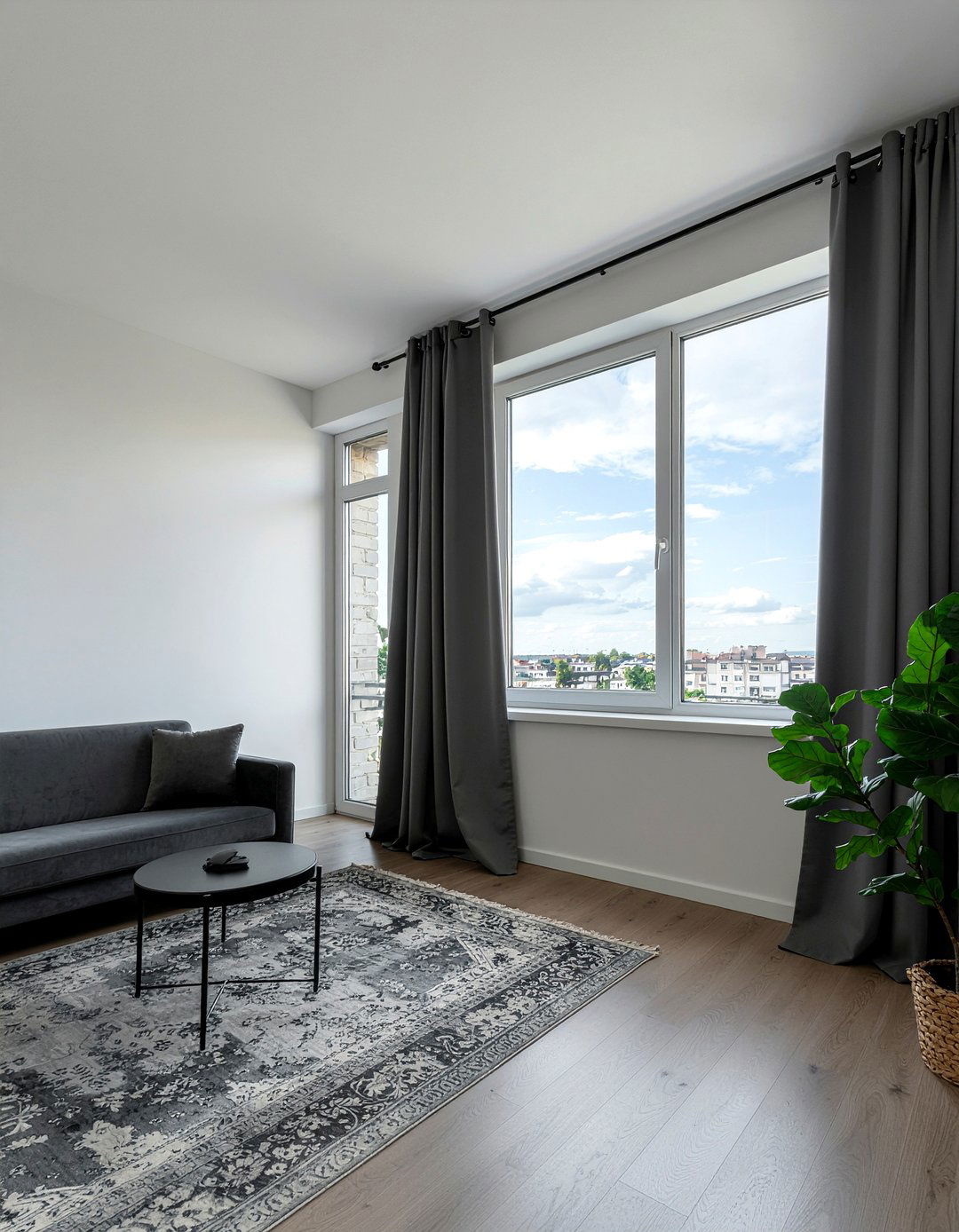 Window Treatment Curtains - 30 DIY living room decor ideas