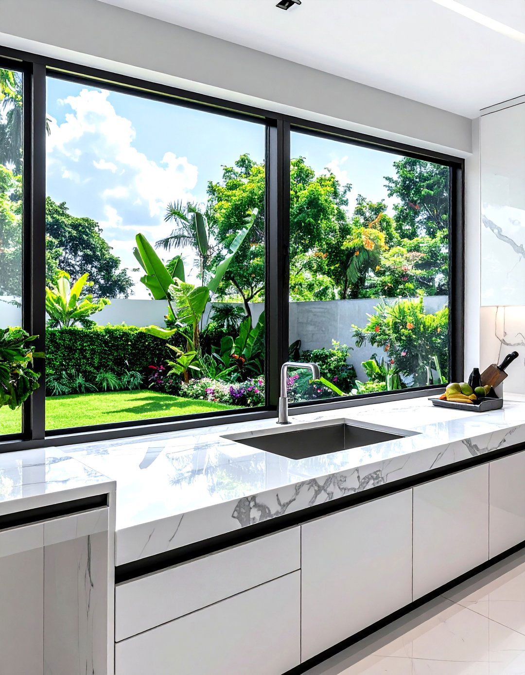 Window backsplash - 30 full height kitchen backsplash ideas