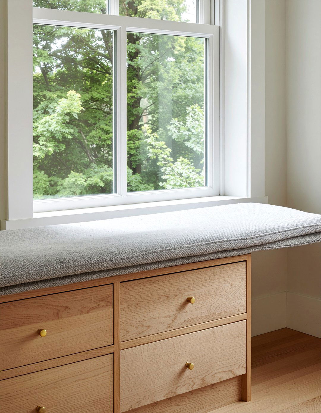 Window bench with drawers - 30 living room window bench ideas