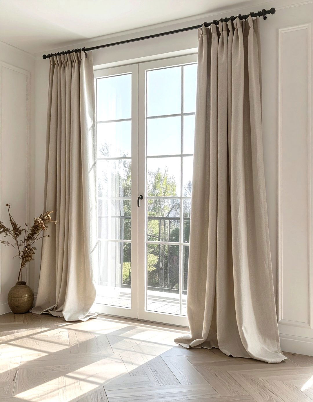 Window curtain panels - 30 decor symmetry ideas