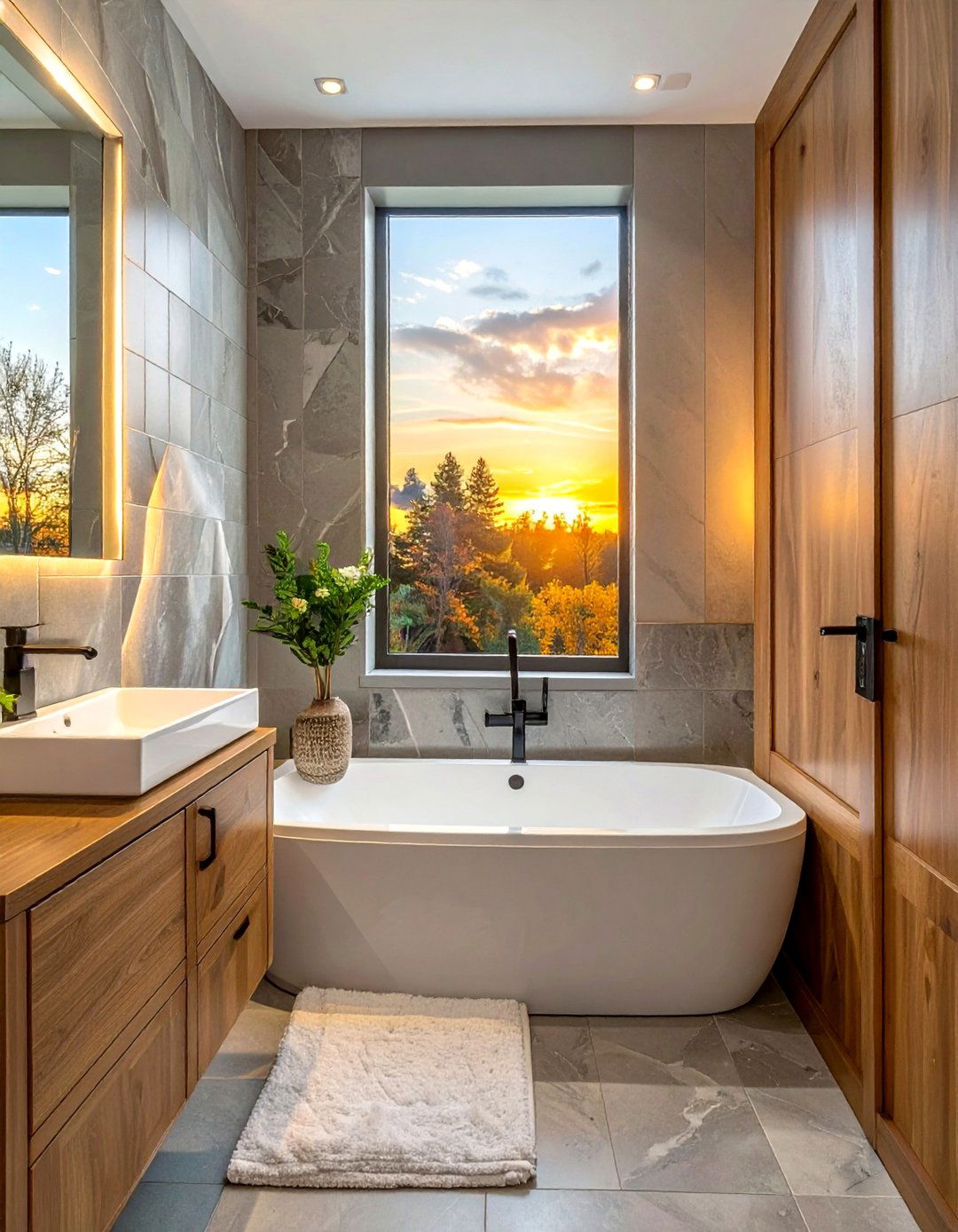 Window privacy film - 30 bathroom weekend project ideas