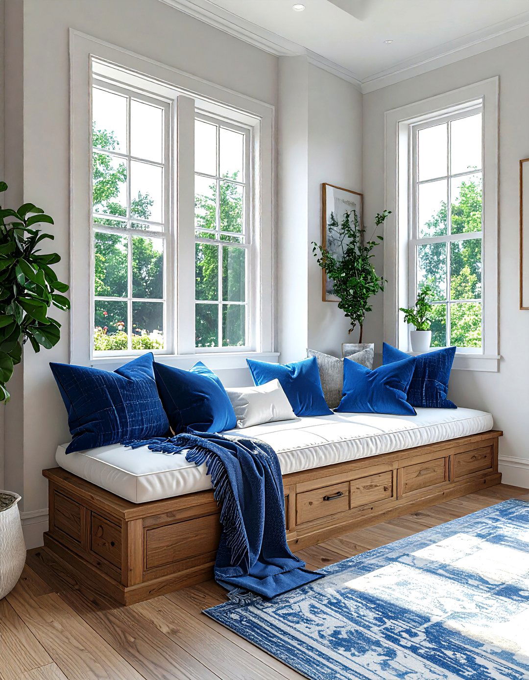 Window seat bench - 30 living room hacks