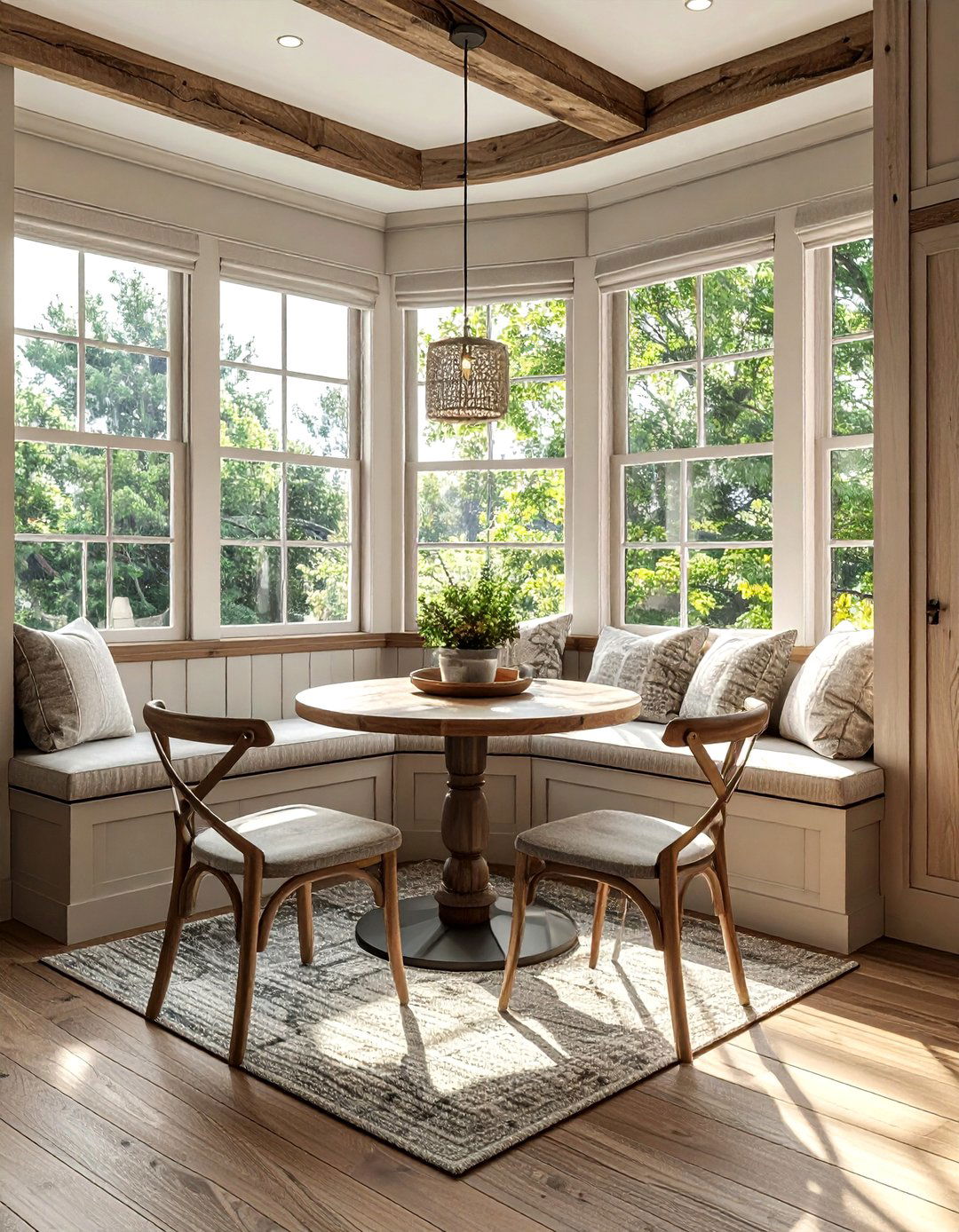 Window seat dining area - 30 casual dining room ideas