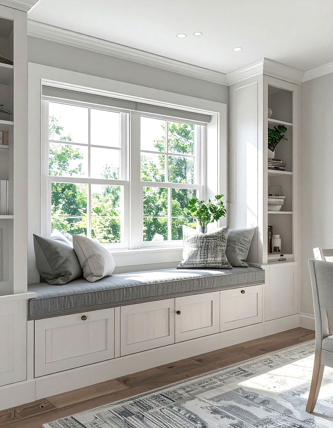 Window seat dining room buffet - 30 dining room built-in buffet ideas