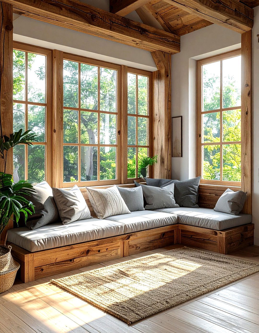Window seat nook - 30 living room zoning ideas