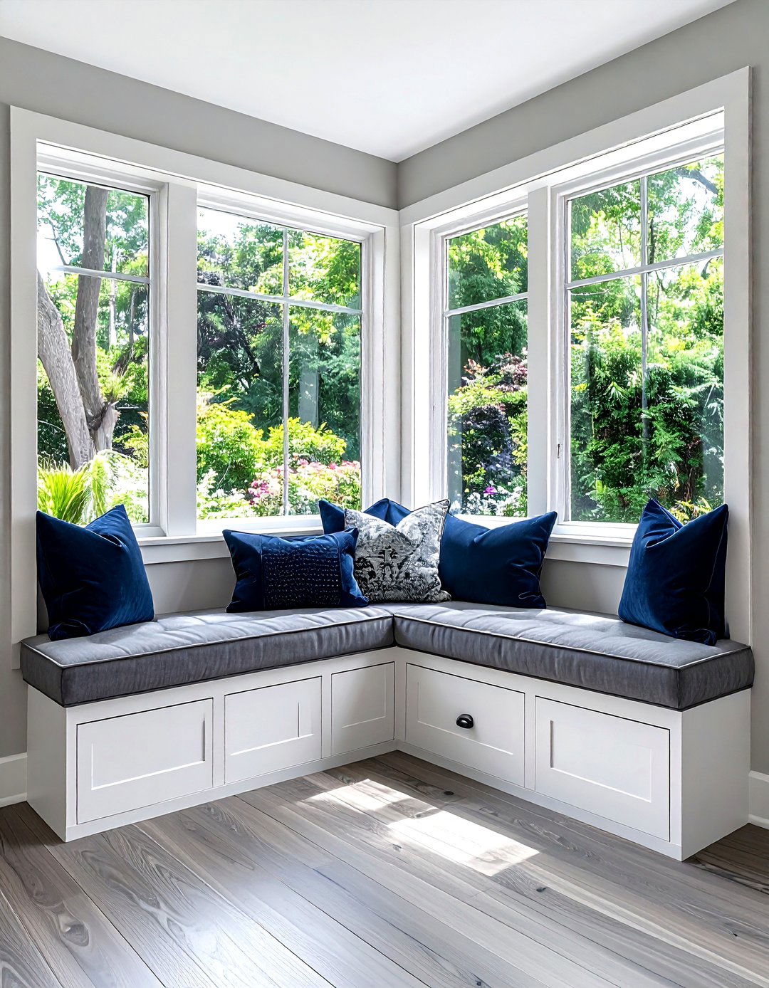Window seat reading nook - 30 living room reading nook ideas