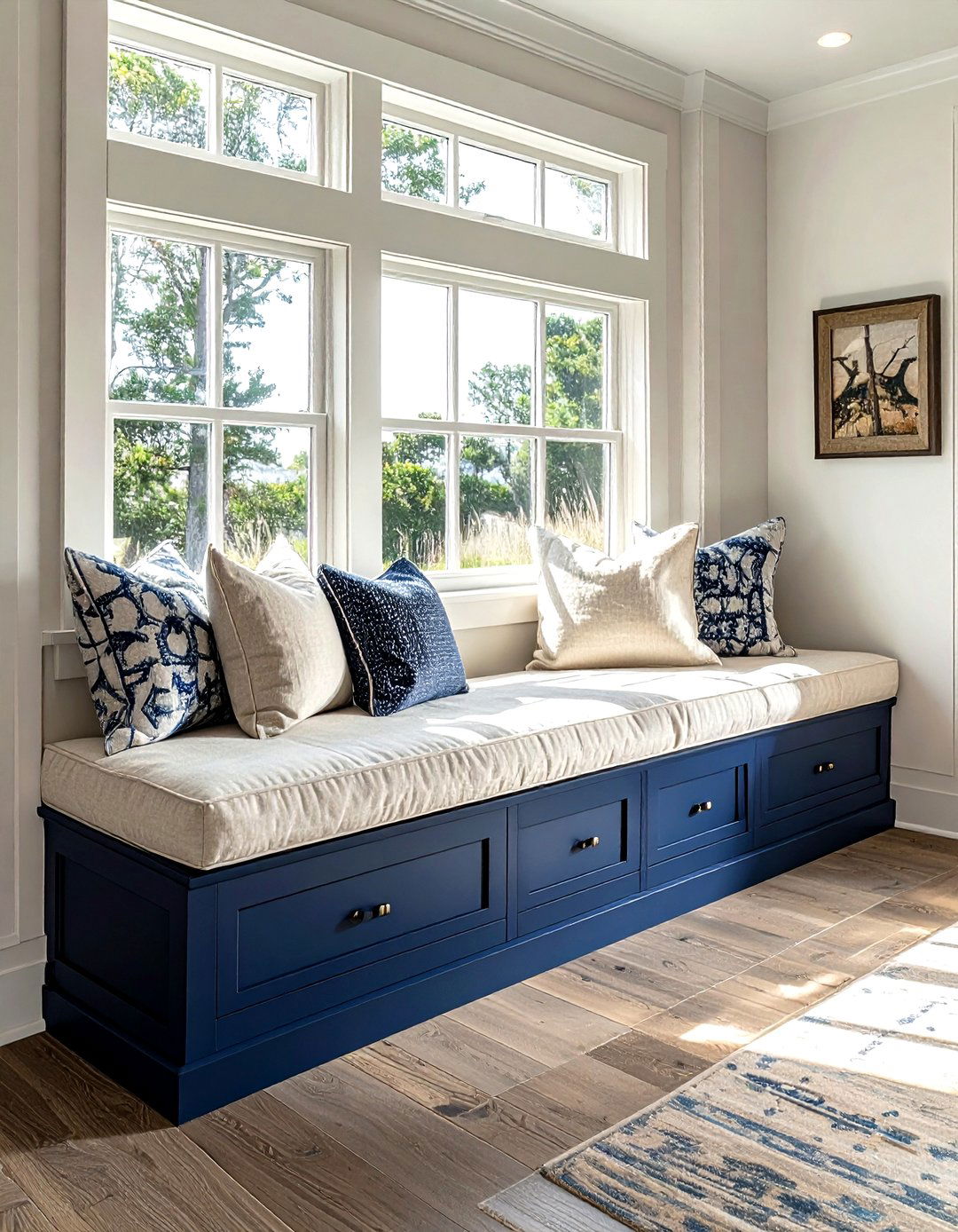 Window seat storage - 30 living room built-in cabinets