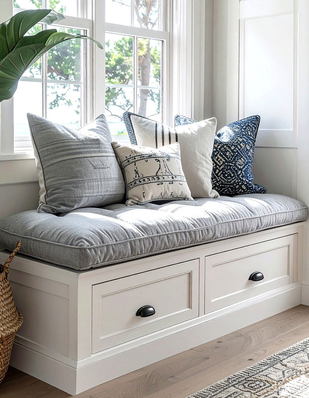 Window seat storage - 30 living room clever storage ideas