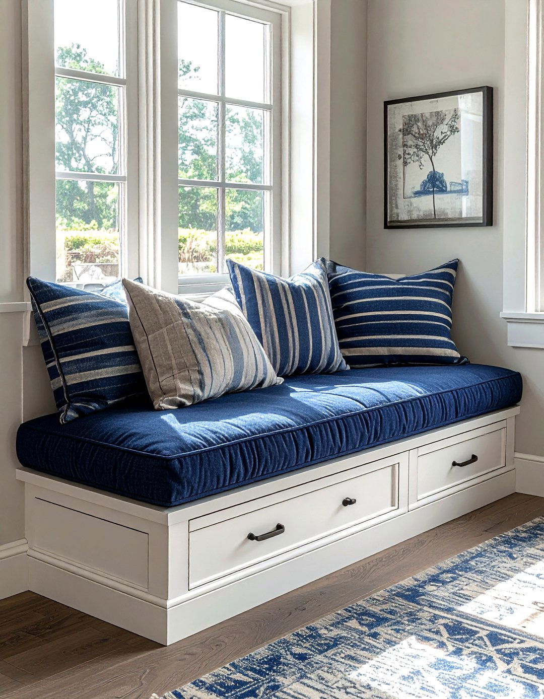 Window seat storage - 30 living room storage hacks