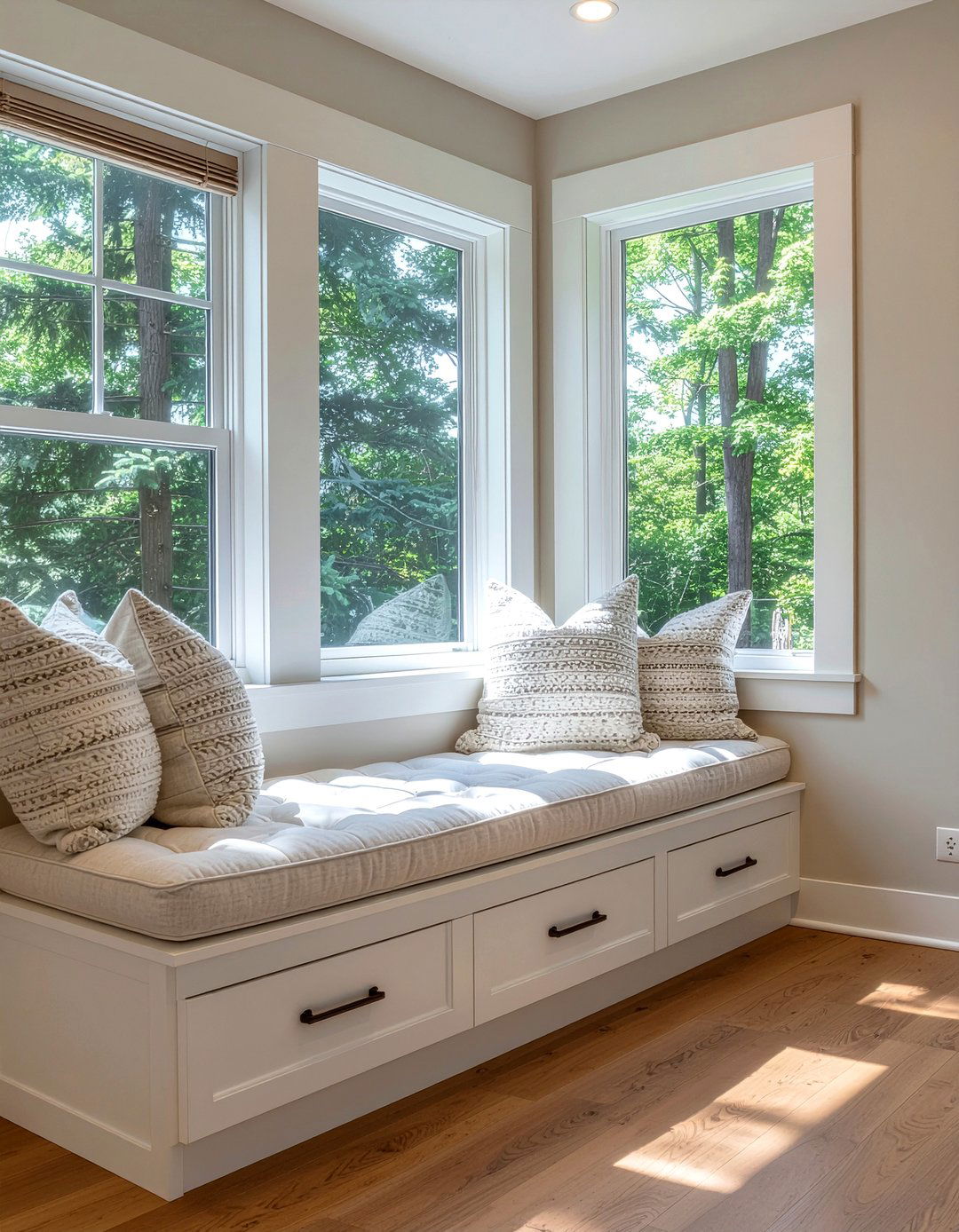 Window seat storage - 30 living room storage ideas