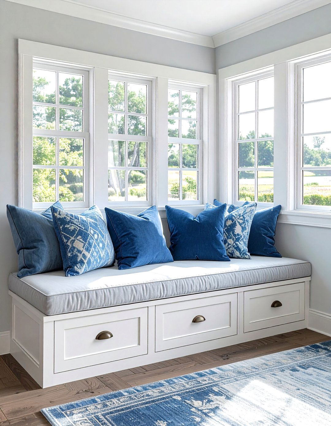 Window seat storage - 30 bedroom storage hacks