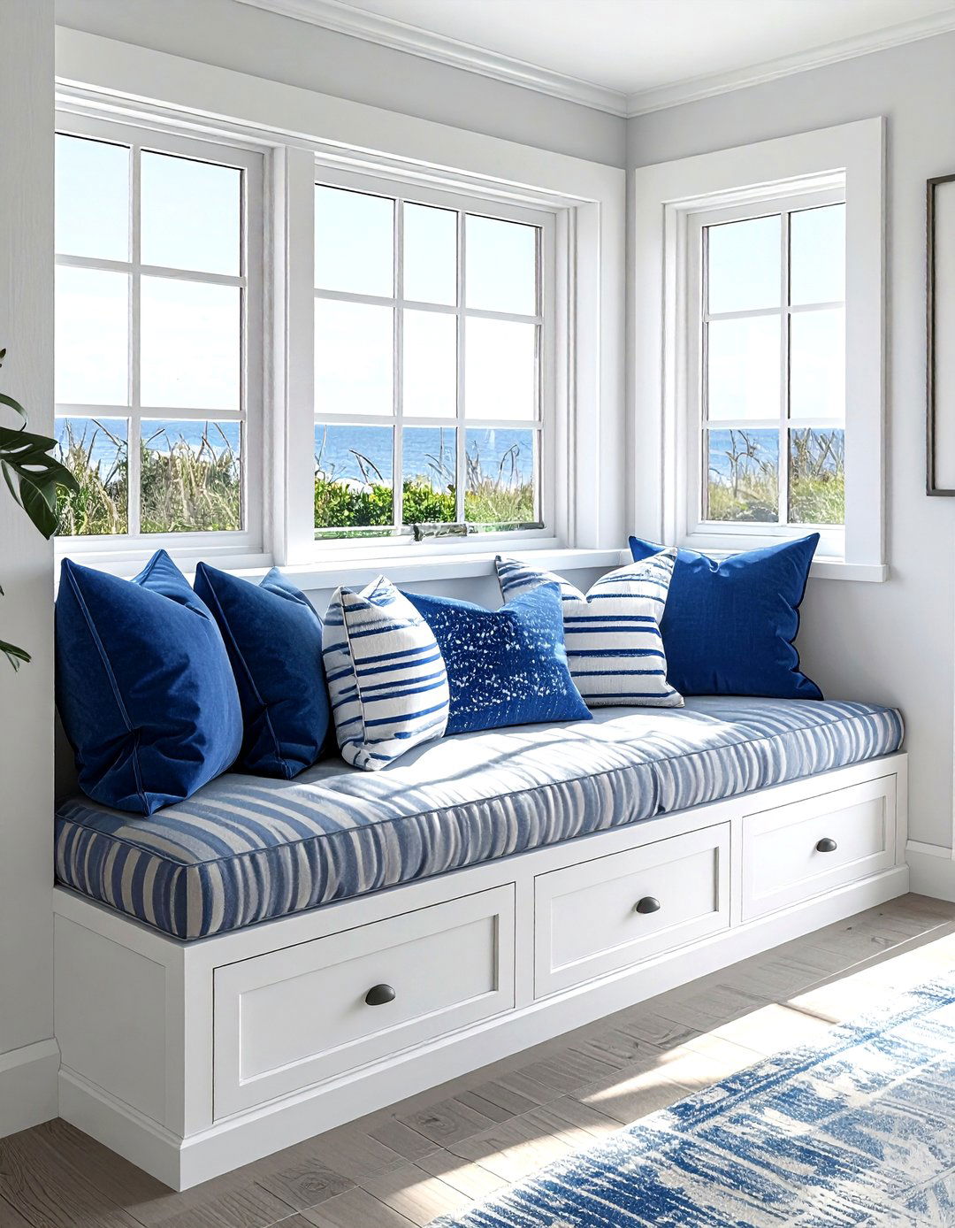 Window seat storage - 30 compact living room ideas