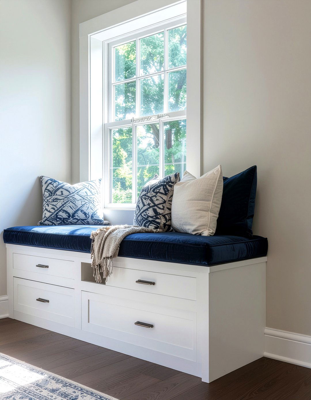Window seat with storage - 30 bedroom built-in ideas