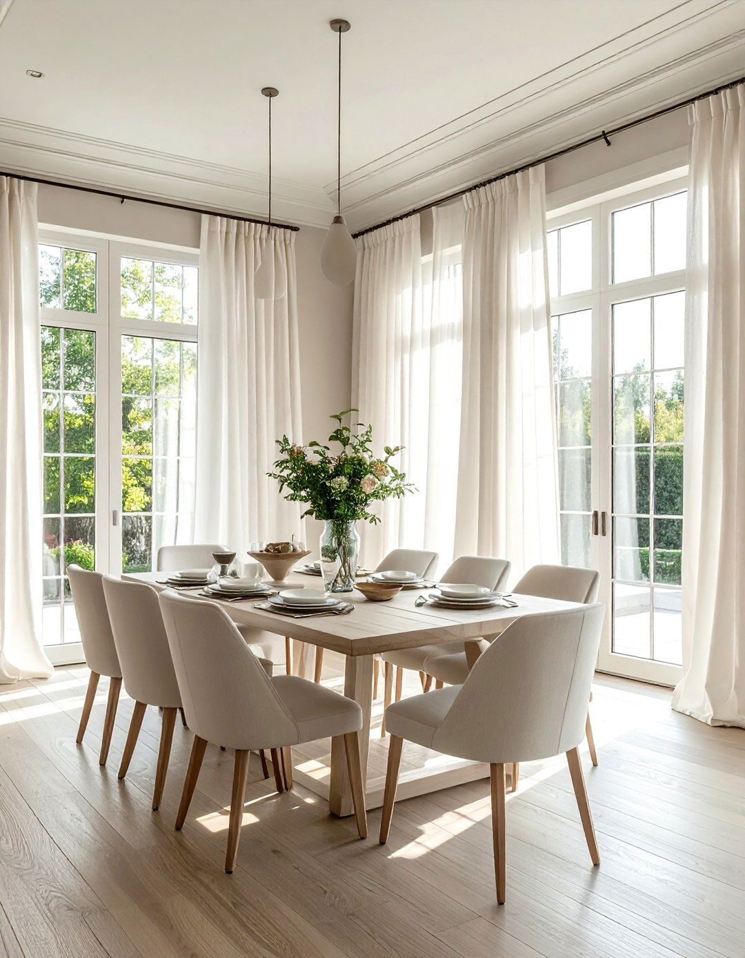 Window treatments dining room - 30 dining room enhancement ideas