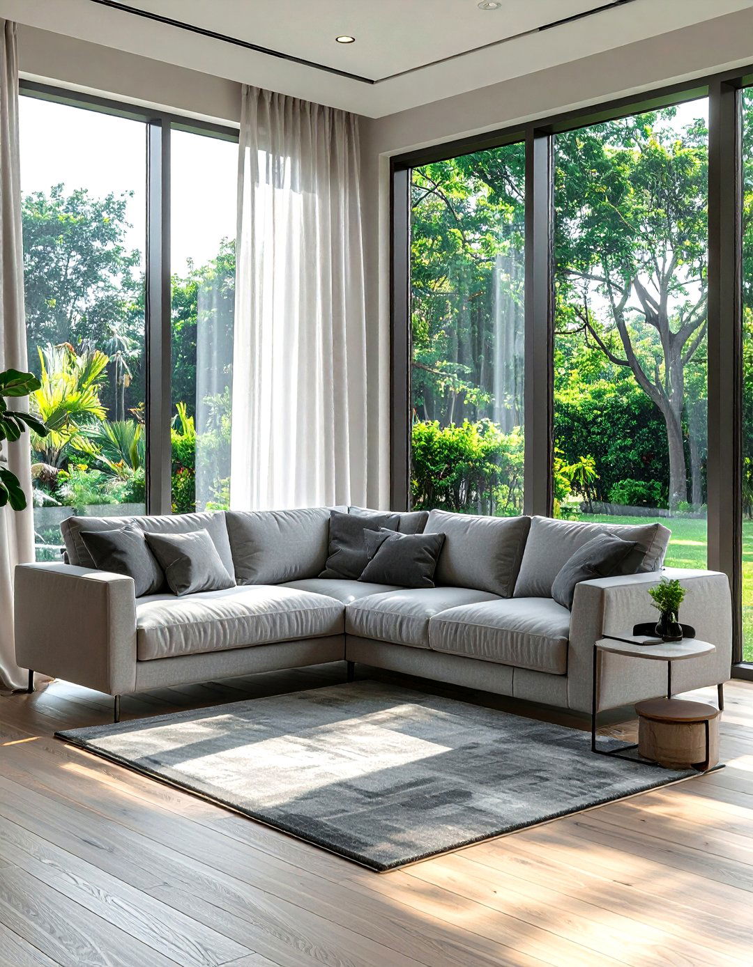 Window view lawson sofa - 30 living room lawson sofa ideas