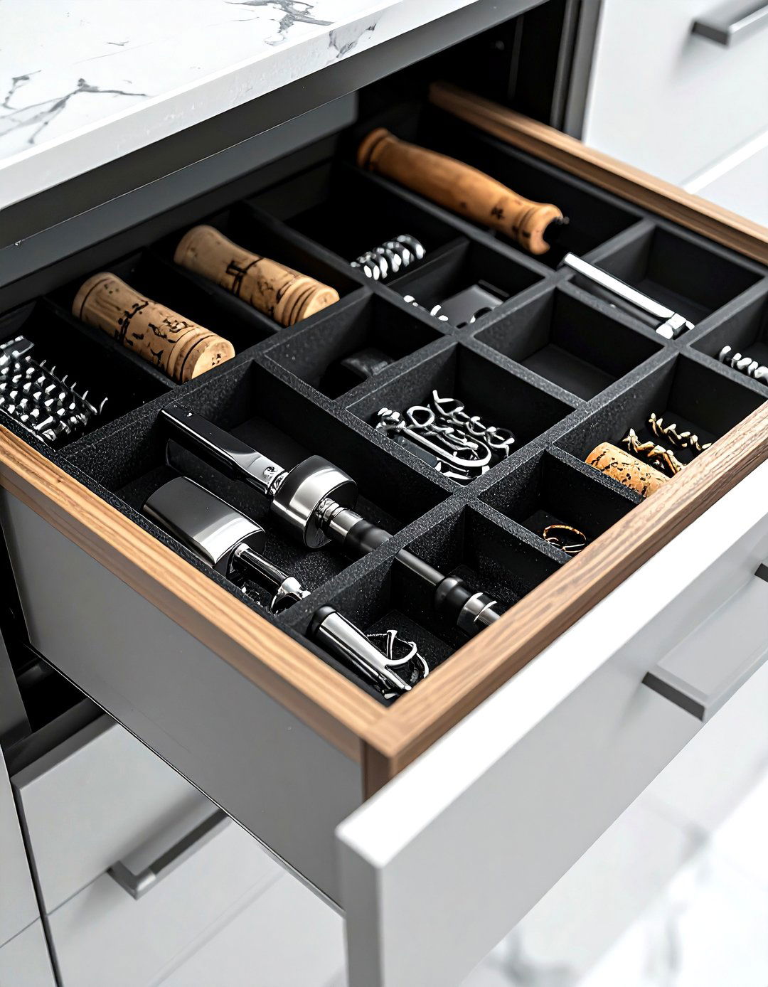 Wine Tool Organizer - 30 dining room drawer organization ideas