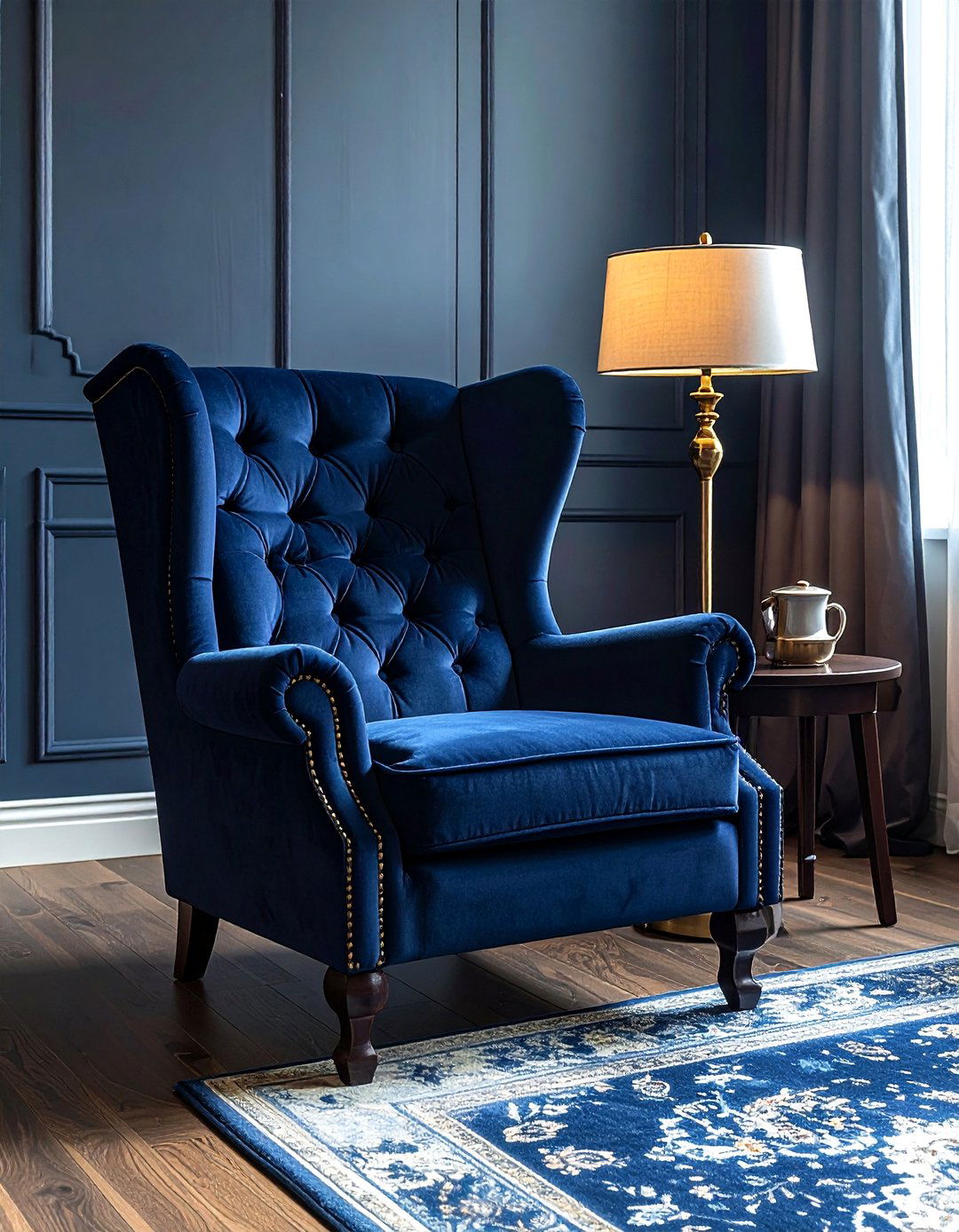 Wingback Chair - 30 bedroom seating arrangements ideas