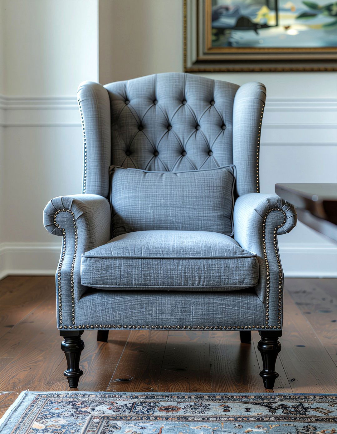 Wingback Dining Chair - 30 fabric dining chair ideas