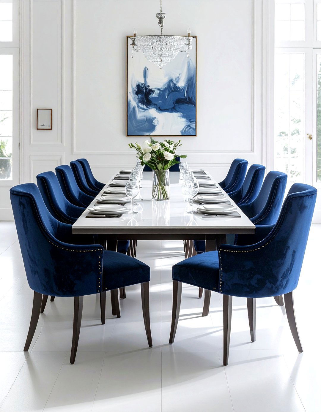 Wingback Host Chairs - 30 dining room seating arrangements ideas