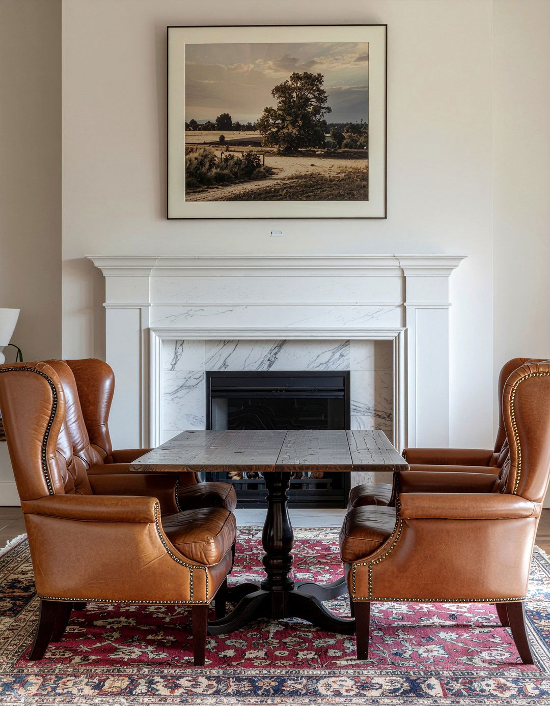 Wingback Leather Dining Chairs - 30 leather dining chair ideas