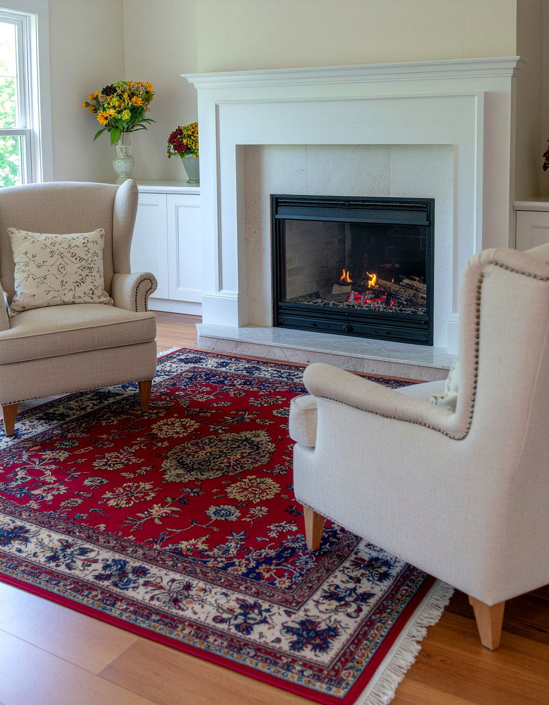 Wingback armchair pairing - 30 Georgian living room ideas