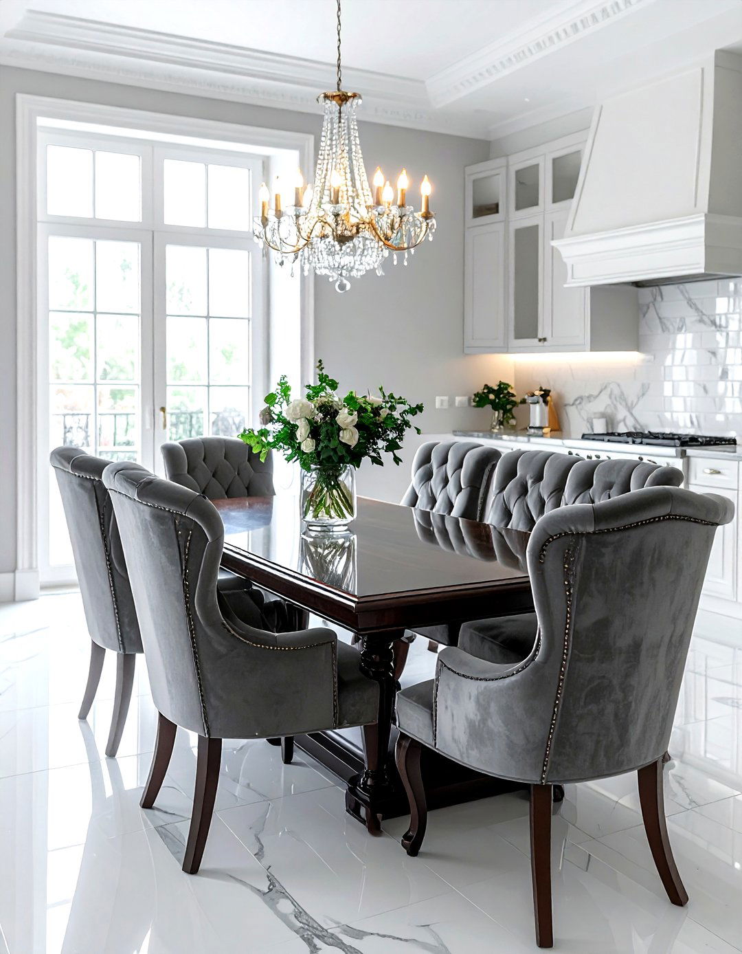 Wingback dining chair - 30 kitchen chair ideas