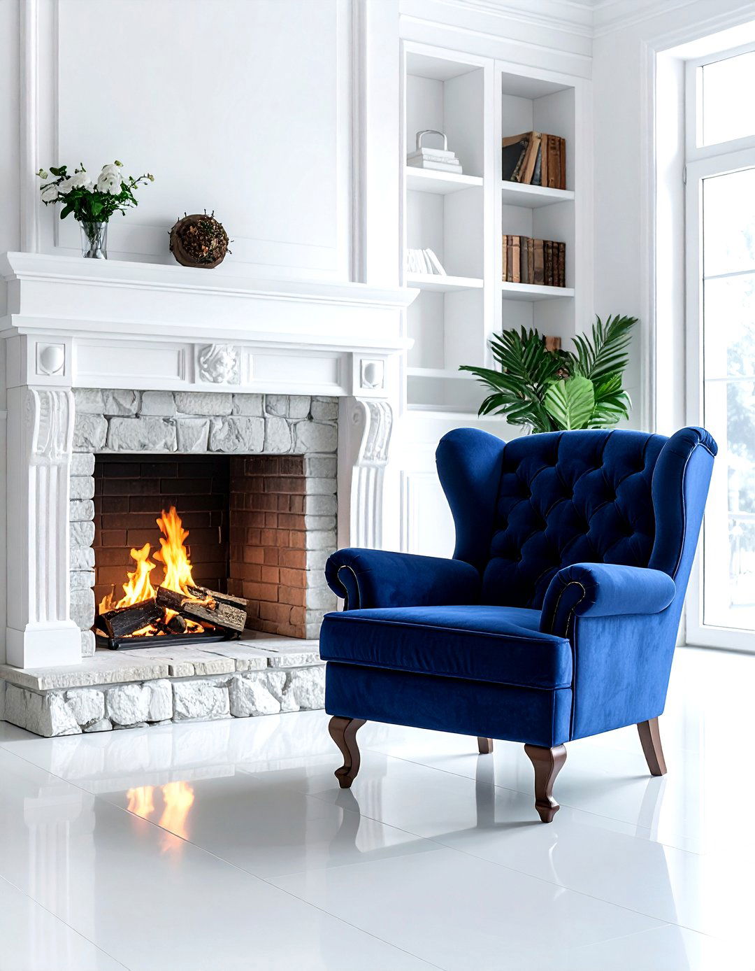 Wingback fireside chair - 30 living room side chair ideas