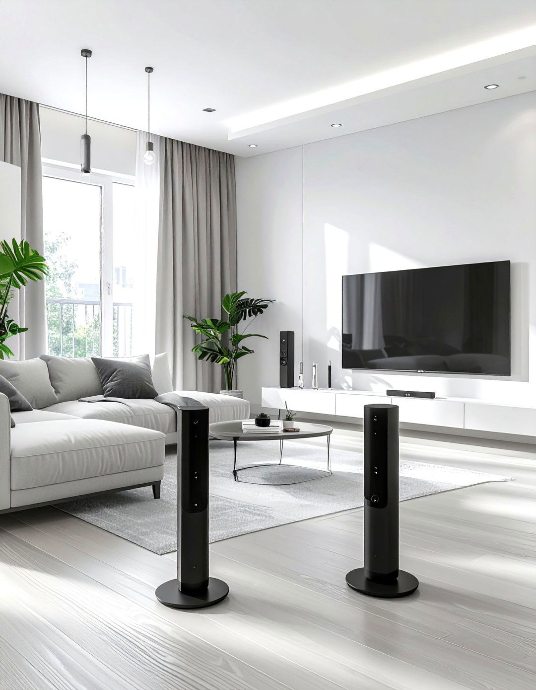 Wireless Audio System - 30 living room home theater ideas