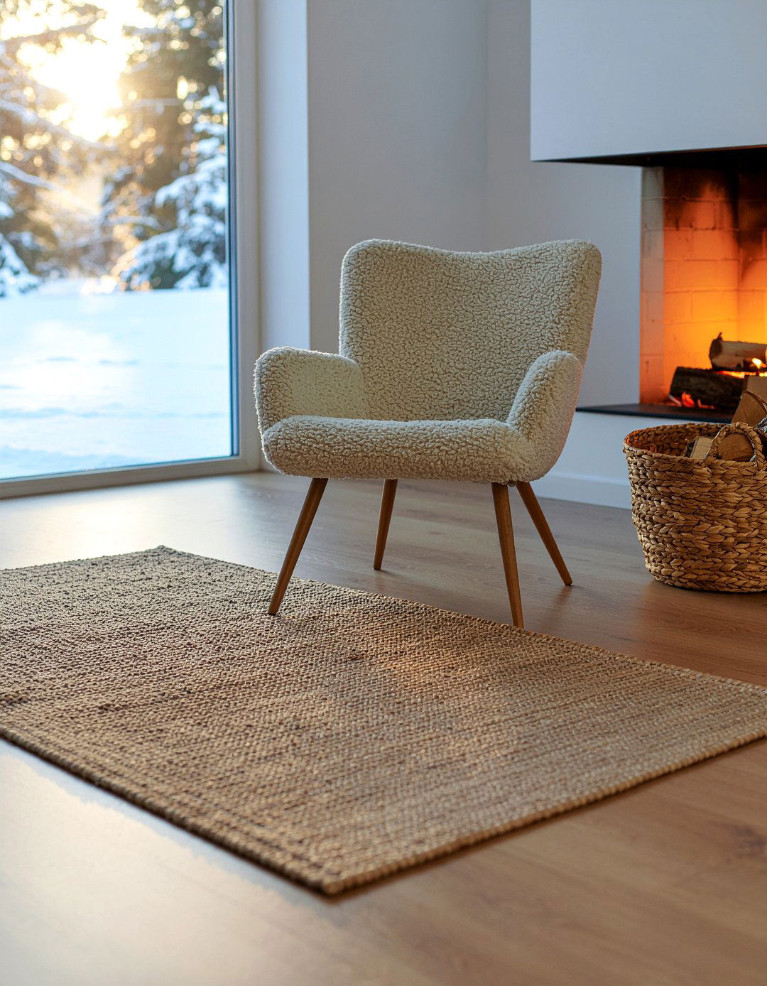 Wishbone Chair Near Fireplace - 30 living room wishbone chair ideas