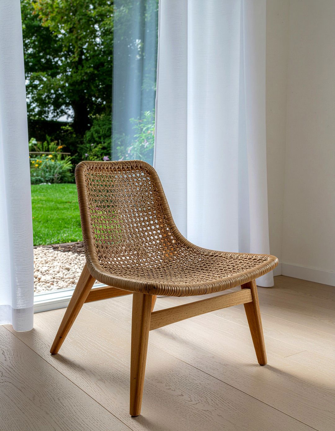 Wishbone Chair Near Window - 30 living room wishbone chair ideas