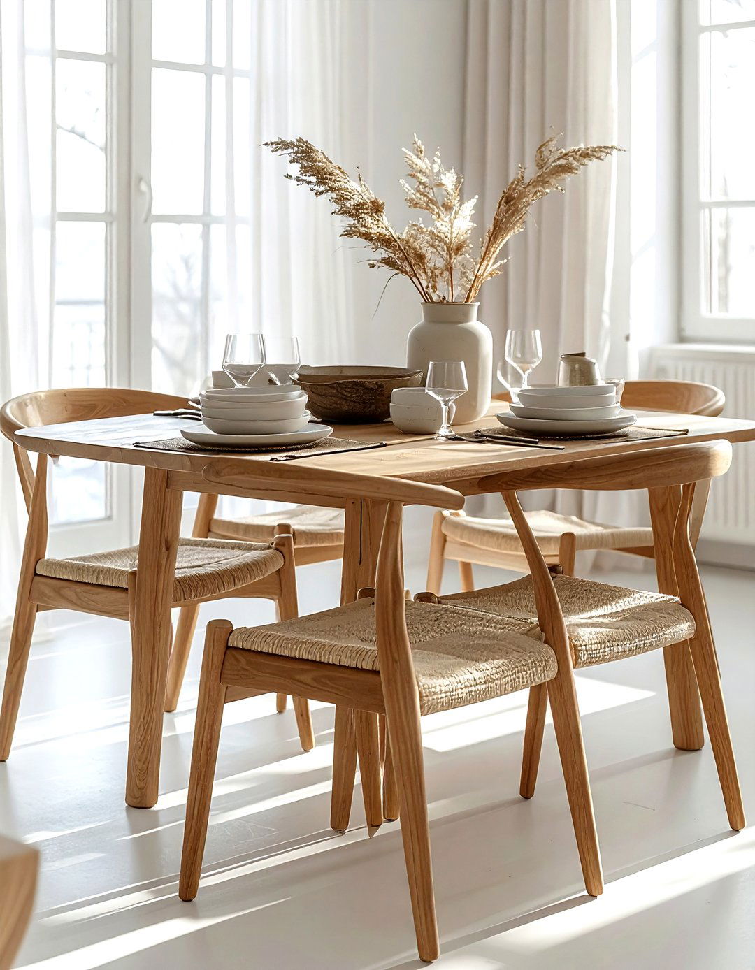 Wishbone chair - 30 wood dining chair ideas