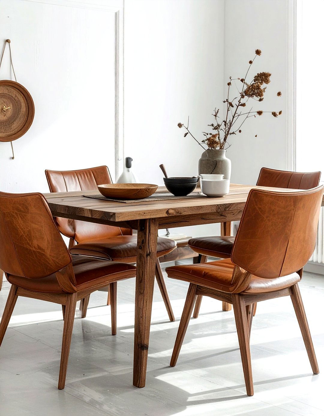 Wishbone chair leather pad - 30 wishbone dining chair ideas