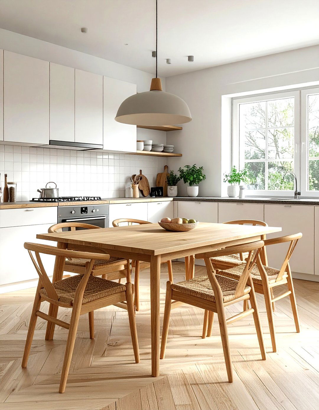 Wishbone chair - 30 kitchen chair ideas