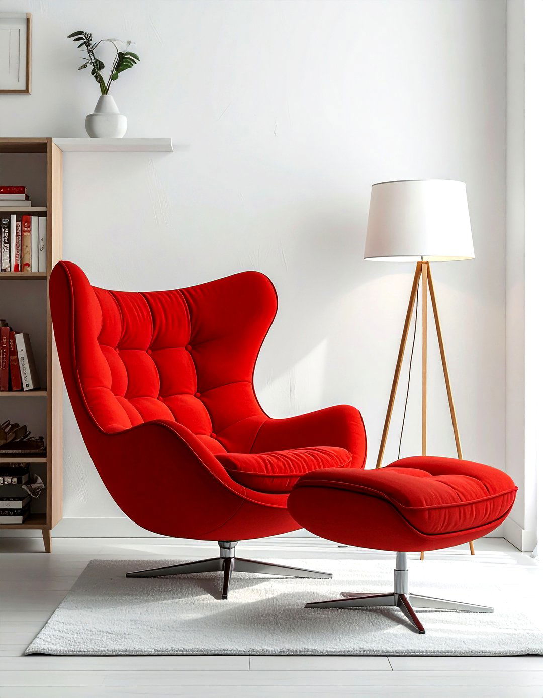Womb chair cozy corner - 30 living room mid-century furniture ideas