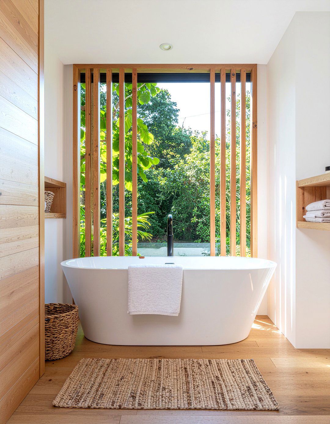 Wood Accent Bathroom - 30 bathroom inspo ideas